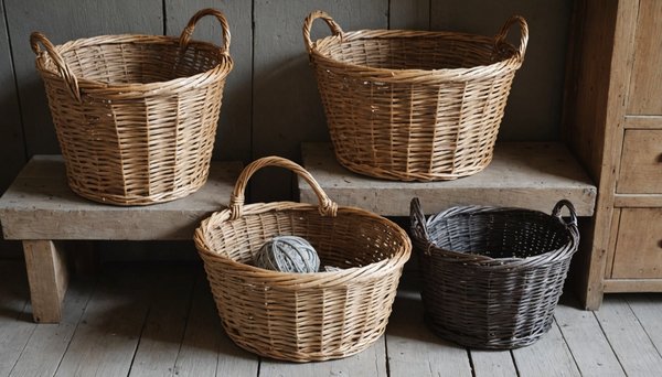 Explorez la collection charmante de petites panières en osier !